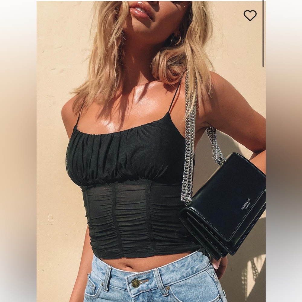 Princess polly - Concordia top in black | size 2/xs